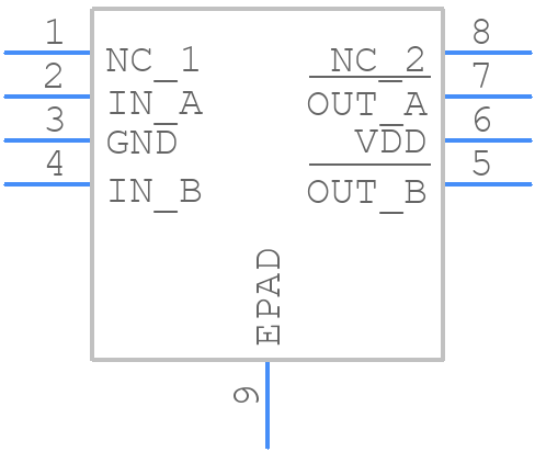 TC4423AVMF - Microchip - PCB symbol