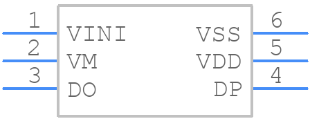 S-8239AAK-M6T1U - ABLIC Inc. - PCB symbol