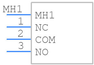 400MSP1R1BLKM7QE - E-Switch - PCB symbol