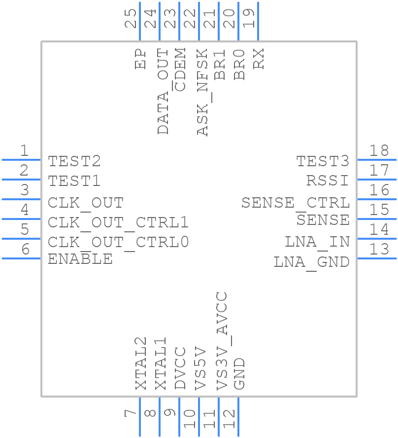 ATA8202C-PXQW - Microchip - PCB symbol