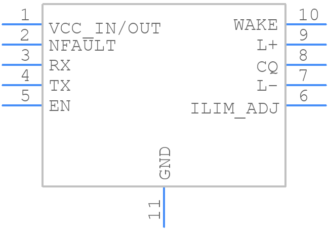 TIOL1113DMWR - Texas Instruments - PCB symbol