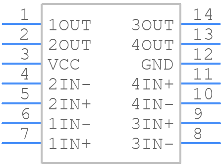 LP339N - Texas Instruments - PCB symbol