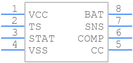 BQ2057PDGKR - Texas Instruments - PCB symbol