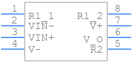 INA326EA250 - Texas Instruments - PCB symbol