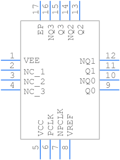 8SLVP1104ANLGI - Renesas Electronics - PCB symbol
