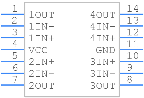 LM224KDE4 - Texas Instruments - PCB symbol