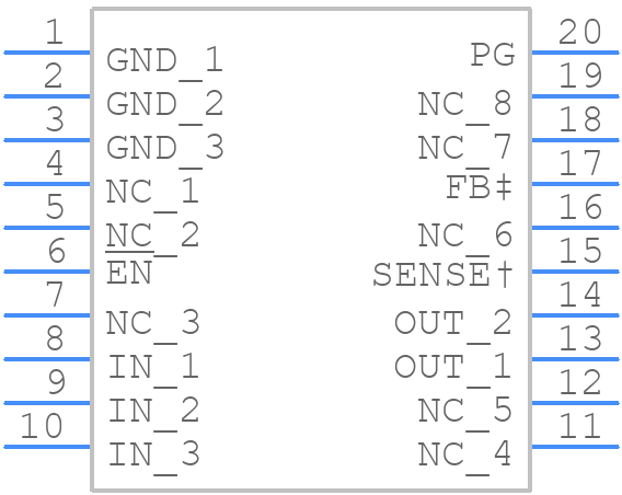 TPS7133QPW - Texas Instruments - PCB symbol
