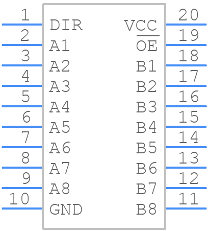 SN74AHCT245PWRG4 - Texas Instruments - PCB symbol