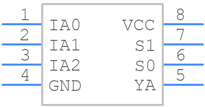 PI5C3309UEX - Diodes Incorporated - PCB symbol