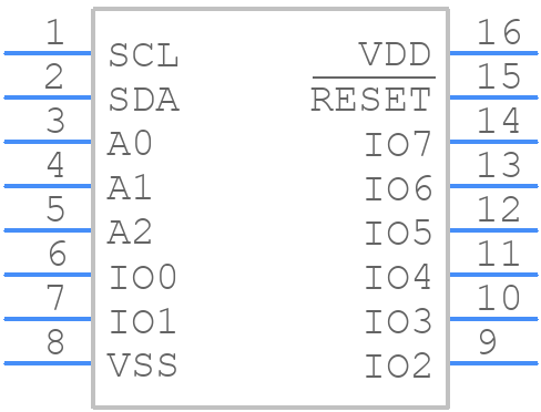 PCA9557D,112 - NXP - PCB symbol