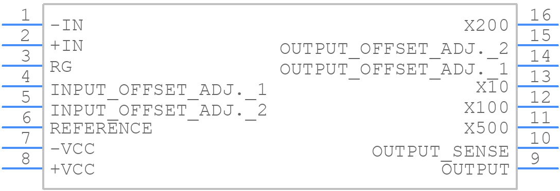 INA110KUG4 - Texas Instruments - PCB symbol