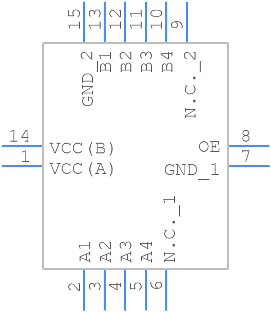 NTB0104BQ - NXP - PCB symbol