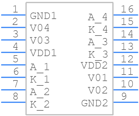 ACSL-6420 - Broadcom Pi - PCB symbol