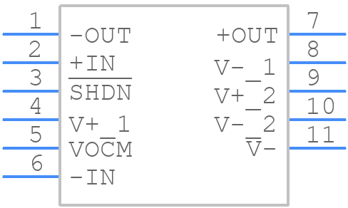 LTC6409CUDB#TRMPBF - Analog Devices - PCB symbol