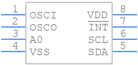 PCF8583PN - NXP - PCB symbol