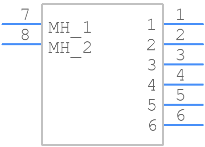 39536-0006 - Molex - PCB symbol