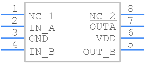 TC4428AEUA713 - Microchip - PCB symbol