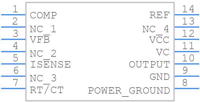 TL2842DR - Texas Instruments - PCB symbol