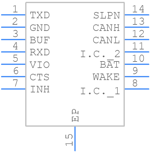 UJA1162ATK/0Z - NXP - PCB symbol