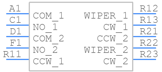 PTM902-025S-103B1 - Bourns - PCB symbol