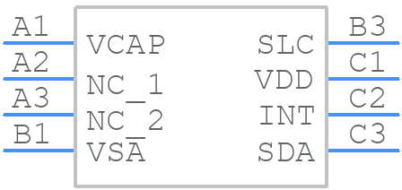 MMC3630KJ - MEMSIC - PCB symbol