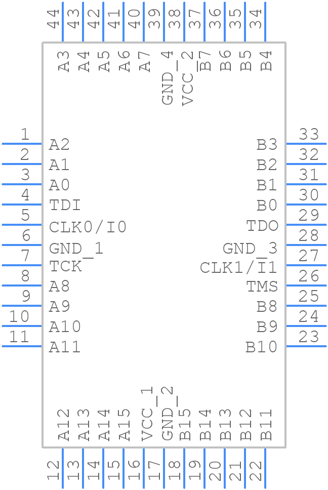 M4A3-32/32-10VC - Lattice Semiconductor - PCB symbol