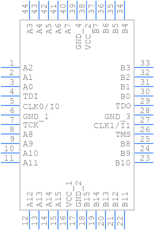 M4A3-32/32-7VC - Lattice Semiconductor - PCB symbol