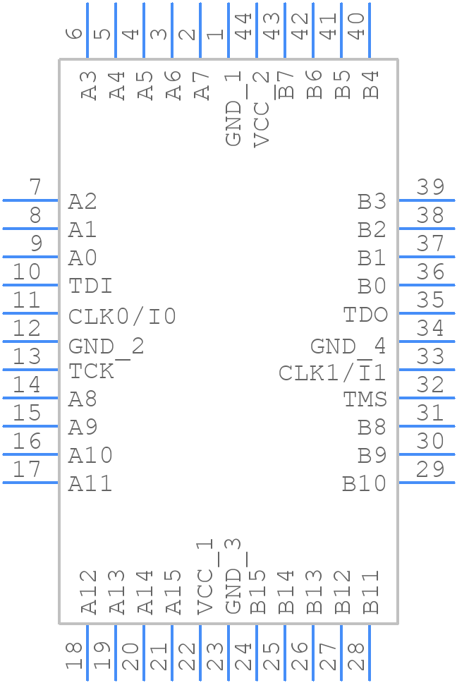 M4A3-32/32-7JC - Lattice Semiconductor - PCB symbol