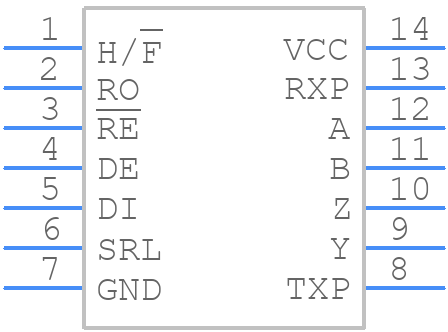 MAX13080EESD+T - Analog Devices - PCB symbol
