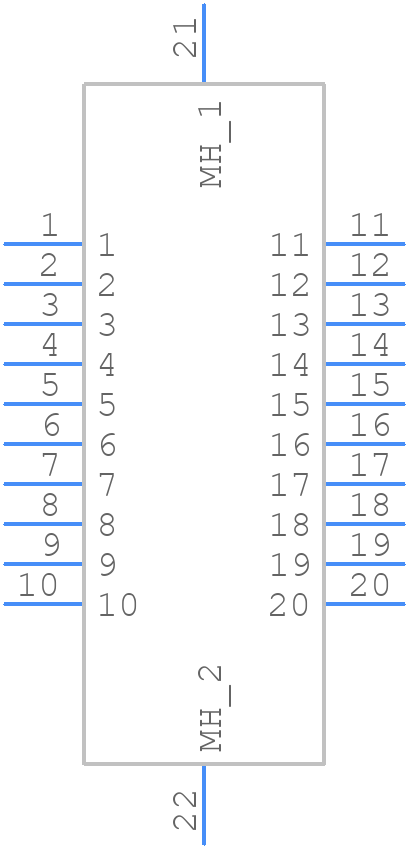 WTAV20PD9JL - Molex - PCB symbol