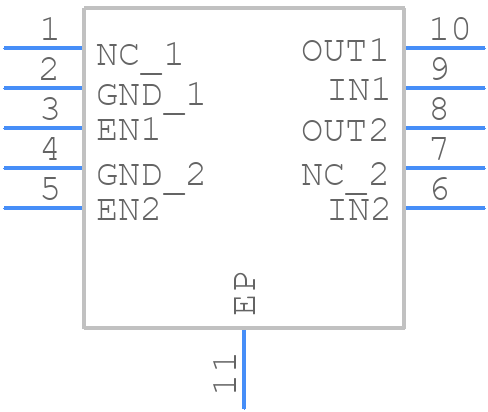 TLV751180300PDSQR - Texas Instruments - PCB symbol