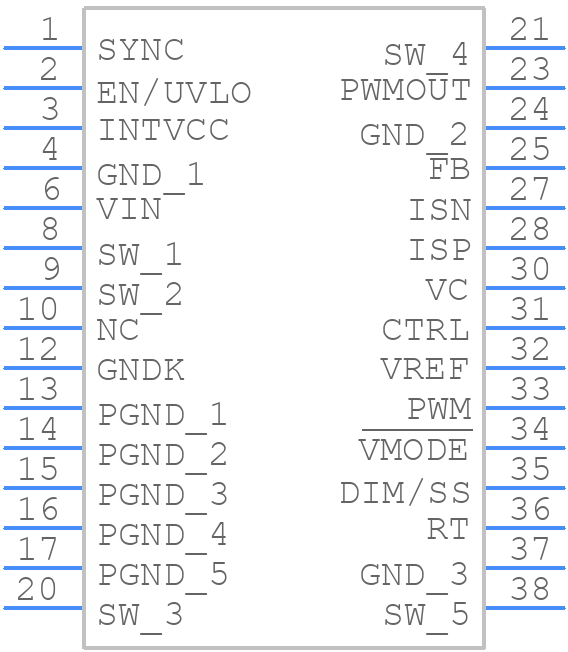 LT3954IUHE#PBF - Analog Devices - PCB symbol