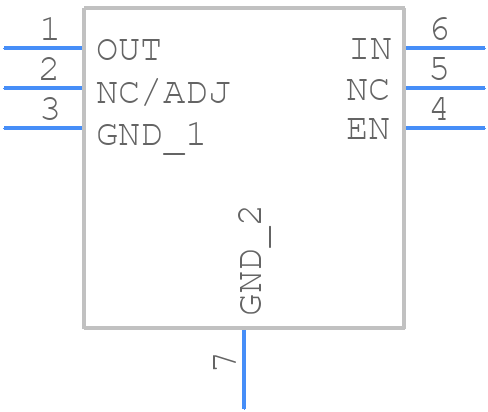 NCP718AMT250TBG - onsemi - PCB symbol