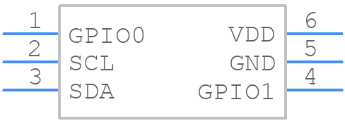 MAX31889ALT+ - Analog Devices - PCB symbol