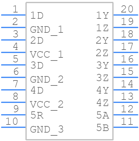 SN65LVDT41PWG4 - Texas Instruments - PCB symbol