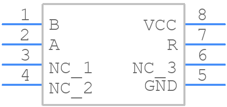 SN65LVDT2DG4 - Texas Instruments - PCB symbol