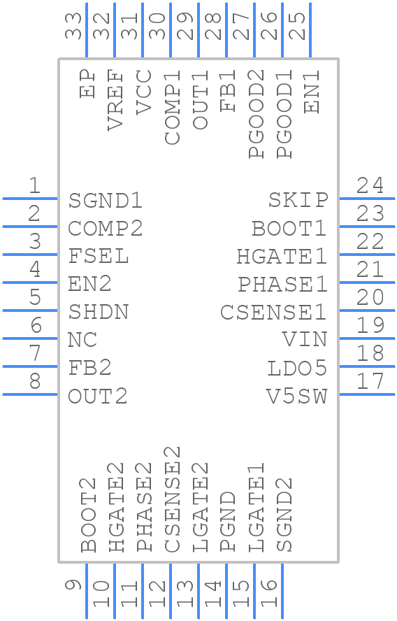 PM6680ATR - STMicroelectronics - PCB symbol