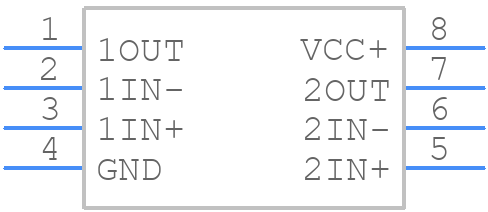 LMV393IDDURG4 - Texas Instruments - PCB symbol