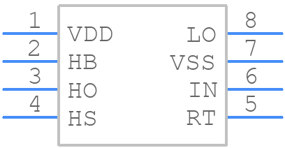 LM5104MX - Texas Instruments - PCB symbol