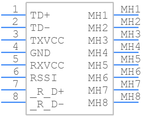 AFBR-5972EZ - Avago Technologies - PCB symbol