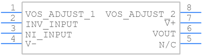 LM6361N - Texas Instruments - PCB symbol