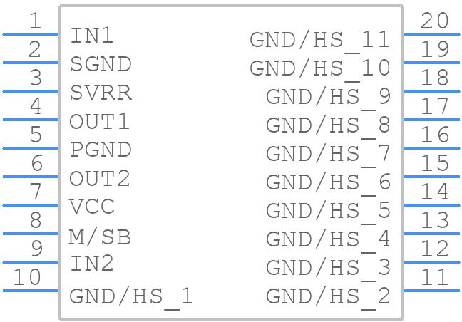 TPA1517NEG4 - Texas Instruments - PCB symbol
