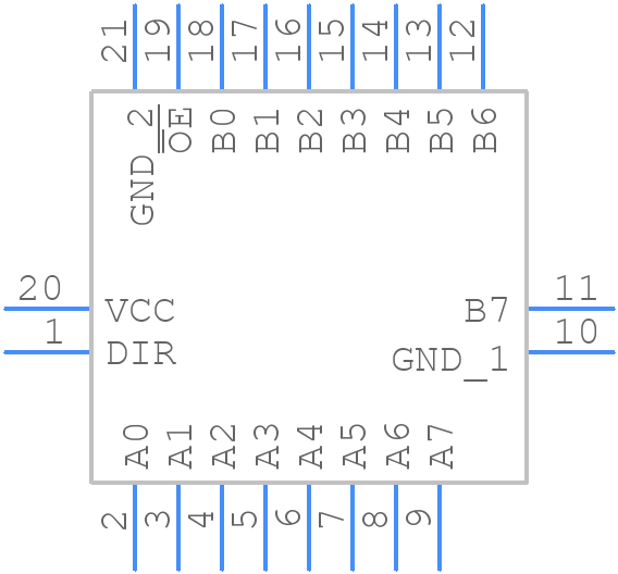 74LVC245ABQ,115 - Nexperia - PCB symbol