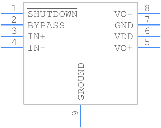 HPA00194DGNR - Texas Instruments - PCB symbol
