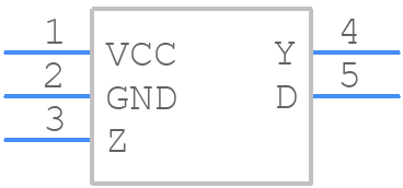SN65LVDS1DBVTG4 - Texas Instruments - PCB symbol