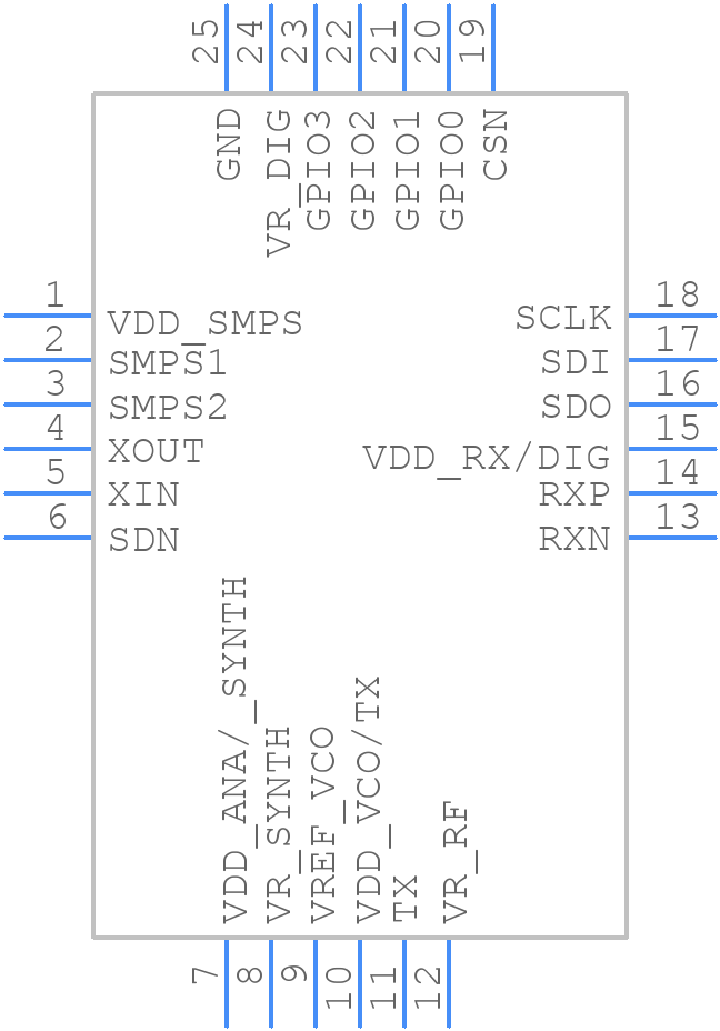 S2-LPCBQTR - STMicroelectronics - PCB symbol