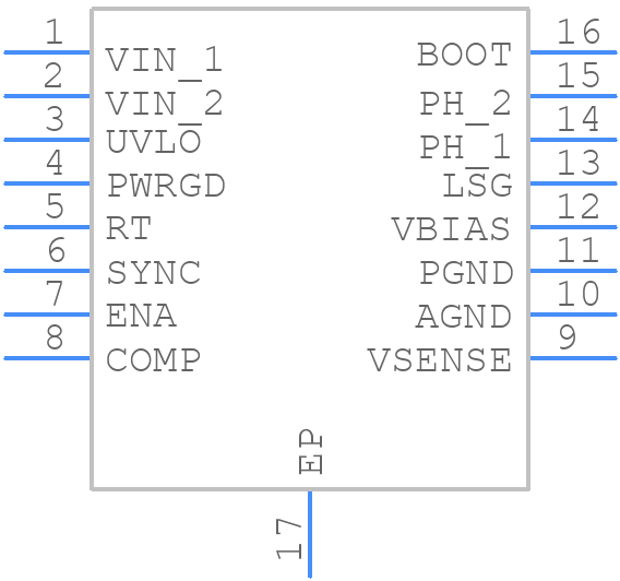 TPS54354PWPR - Texas Instruments - PCB symbol