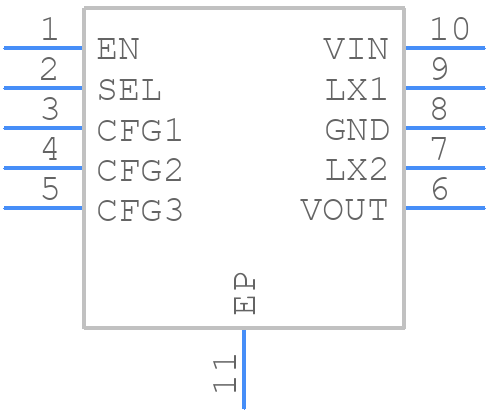 XPS63900DSKT - Texas Instruments - PCB symbol