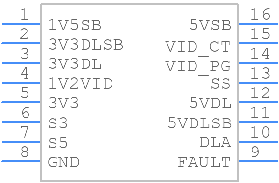 ISL6504ACBNZ - Renesas Electronics - PCB symbol