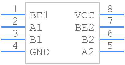 PI3C3305UEX - Diodes Incorporated - PCB symbol